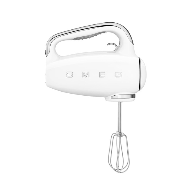 Smeg - Mikser ręczny, biały Hmf01wheu 50's style