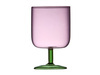 Kieliszki do wina Lyngby Glas Torino 300 ml, różowy i zielony, 2 sztuki