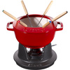 Zestaw do Fondue 18 cm, Czerwony - Staub