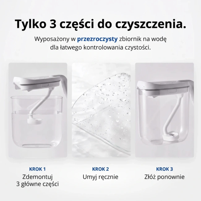 Carepod Mini nawilżacz powietrza ze stali nierdzewnej, do 32,5 m²