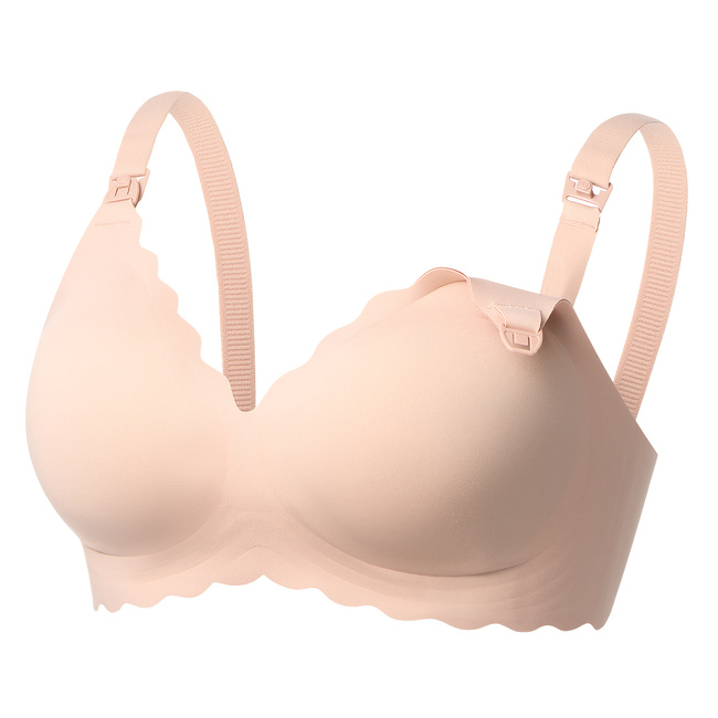 Biustonosz do karmienia Momcozy YN46 Seamless Support Floral, beżowy, rozmiar S