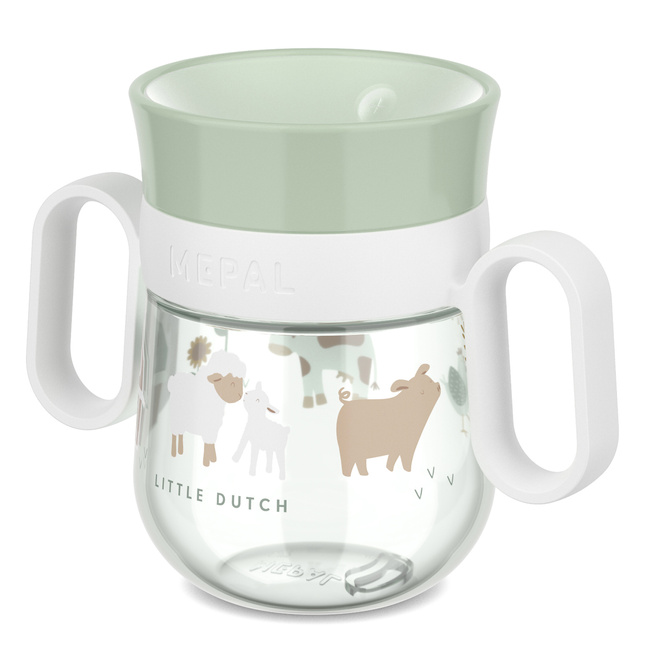 Kubek treningowy dziecięcy Mio 360° 200 ml Little Farm niekapek Mepal
