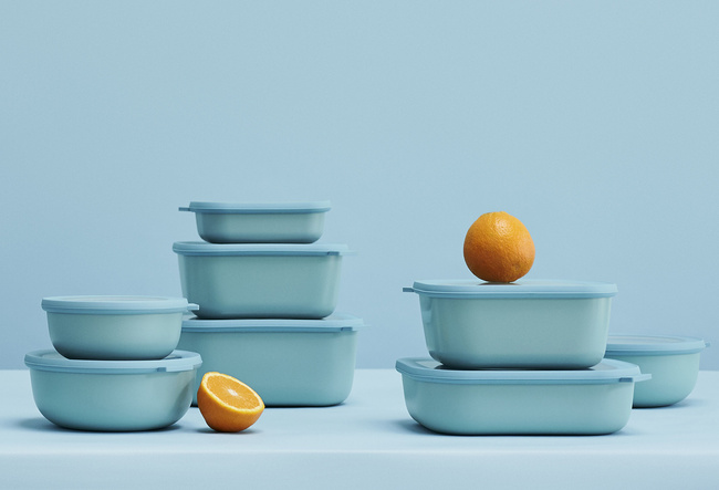 Zestaw 3 Pojemników Cirqula prostokątna 500 1000 2000 White - Mepal