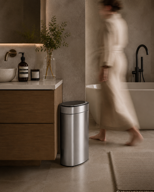 Kosz do segregacji Brabantia Touch Bin 33 l (23 + 10 l), szczotkowana stal
