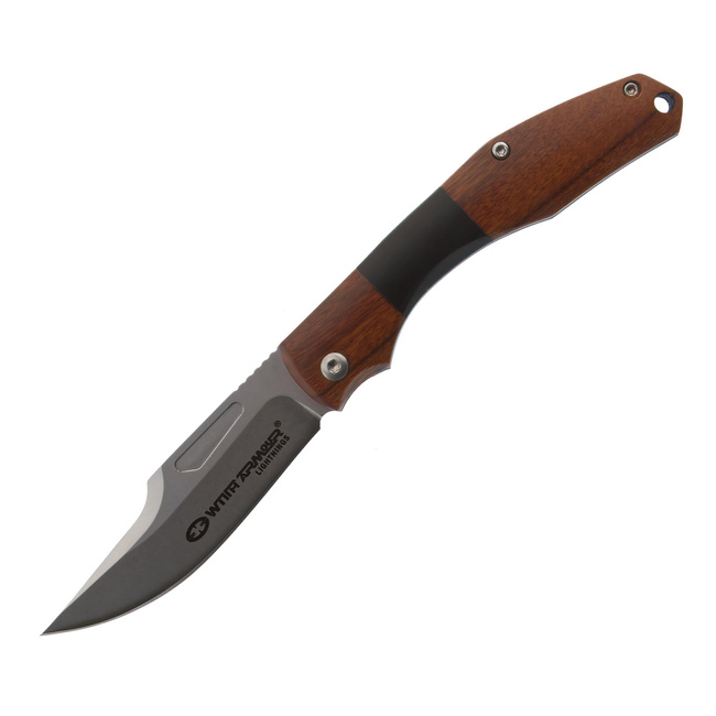 With Armour Nóż Składany Cliff, Stal D2 (60HRC), Rękojeść Pakka Wood / G10, Ostrze 7,5 Cm, Całkowita 17,5 Cm