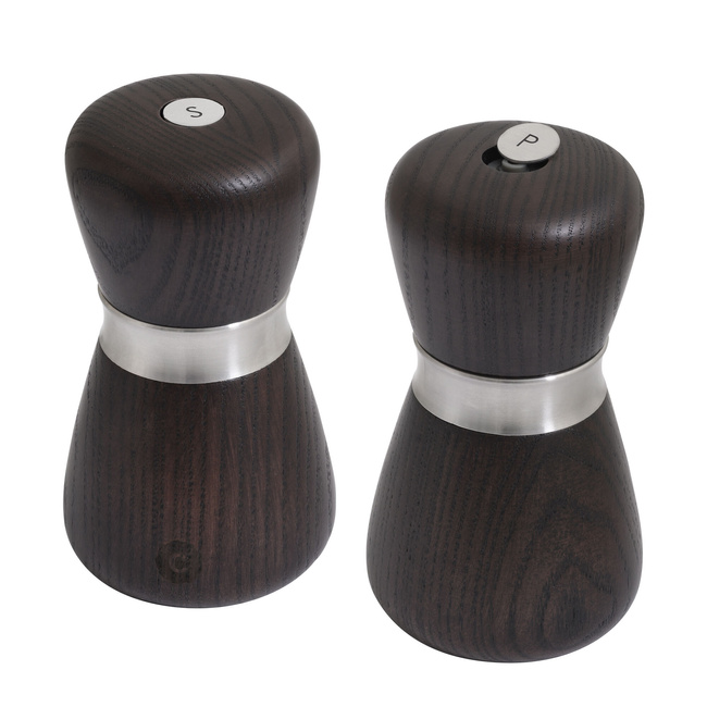 Drewniane młynki do przypraw 10 cm Jesion - Crushgrind