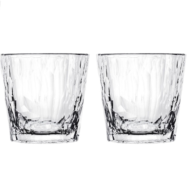 Szklanki Koziol Club No. 22, 250 ml, przezroczyste, 2 sztuki