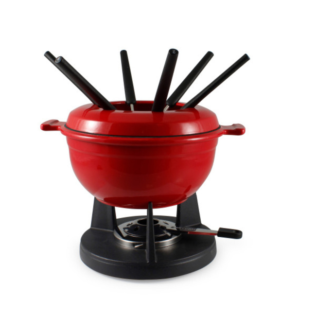 Swissmar Fondue Lucerne, Żeliwo, Czerwony