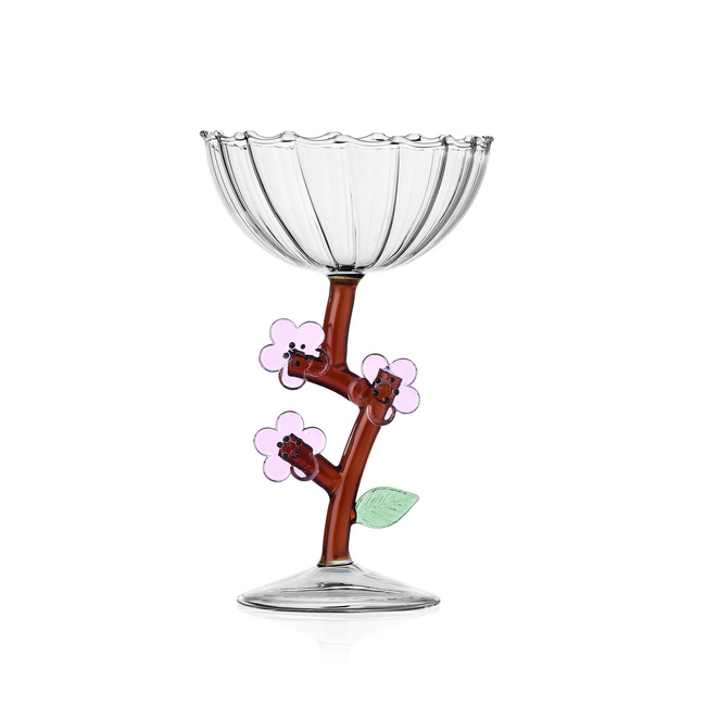 Puchary do szampana Kwiat brzoskwini 18 cm - Ichendorf Milano