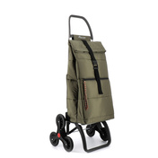 torby na zakupy na kółkach big polar 6 khaki - rolser
