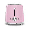 Smeg - Toster, Dwie Kromki, Pastelowy Róż Tsf01pkeu 50'S Style