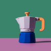 Kawiarka Włoska Venice 3 Cup - Sky Blue La Cafetière