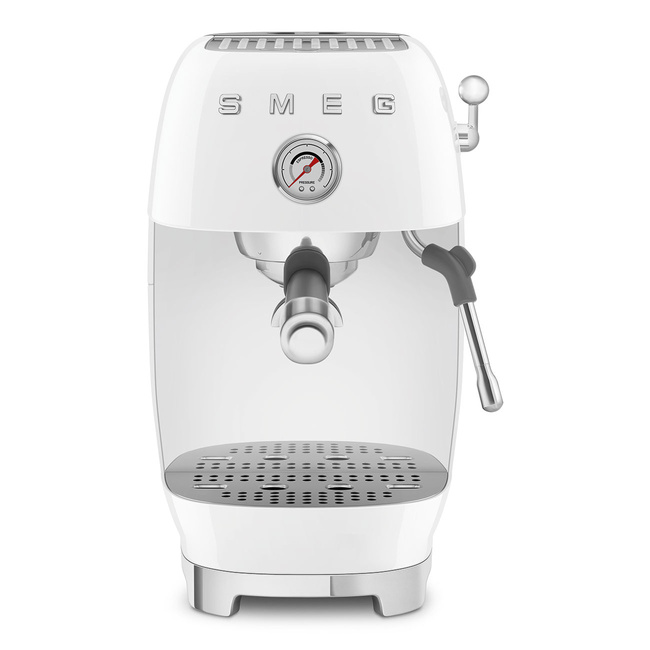 Smeg - Ekspres do kawy, kolbowy ECF03WHEU 50's Style - White