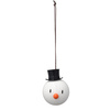 Zawieszki choinkowe Hoptimist Snowman Ornament, białe bałwanki, 2 sztuki