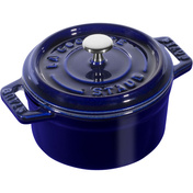 Staub Mini Cocotte mini garnek żeliwny okrągły 250 ml, niebieski