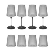 Zestaw kieliszków Trebonn SplitGlass Easy, 4 przezroczyste czasze 550 ml i 4 nóżki