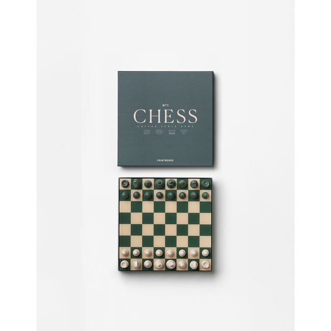 Szachy Printworks Classic Chess, plansza 25 x 25 cm z akrylowym blatem