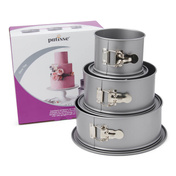 Silver-Top Zestaw tortownic do 3-piętrowego tortu - Patisse