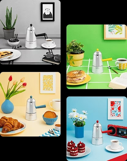 Kawiarka 6 tz Carmencita Pop Żółta 350 ml - Ilsa