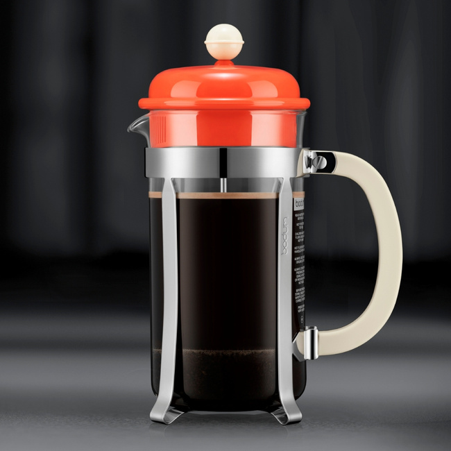 Bodum zaparzacz tłokowy French press Caffettiera 1L Light Orange