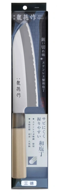 Nóż kuchenny Santoku Fuji Cutlery RyuToku FC-579 16.5 cm