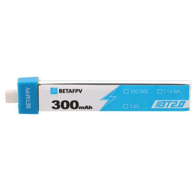 Betafpv Bt2.0 300mAh 8-pack | Zestaw baterii do dronów 1S | 3.8V, 300mAh
