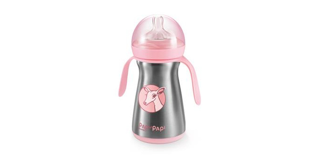 Butelka termiczna Papu Papi 200 ml, różowa - Tescoma