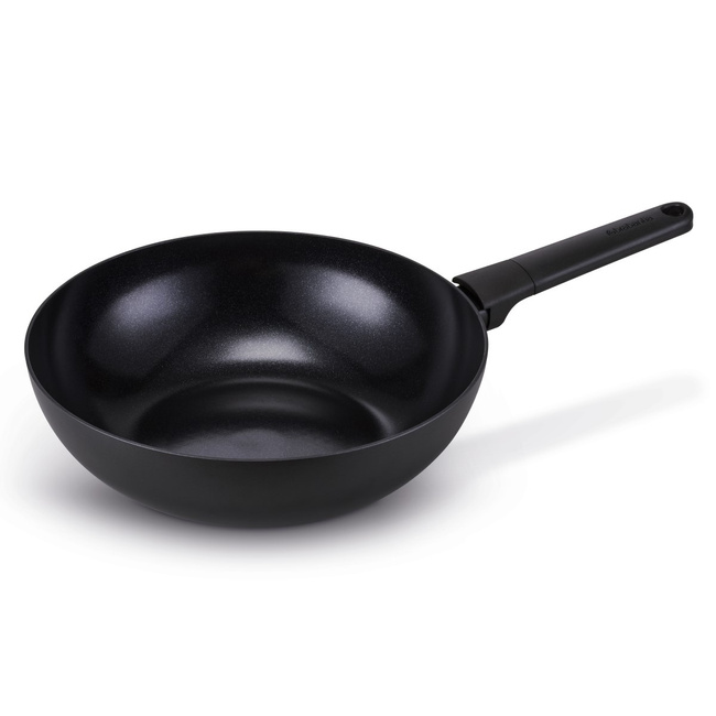 Wok Brabantia Vanta 30 cm 101443, czarny, powłoka z tytanem