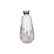 Wazon szklany Rituali Domestici Giardinodivetro S, wzór roślinny, 13 x 15 x 30 cm