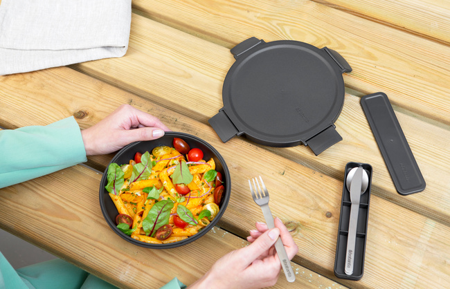 Miska na lunch Brabantia Make & Take 1 l, szczelna, Dark Grey