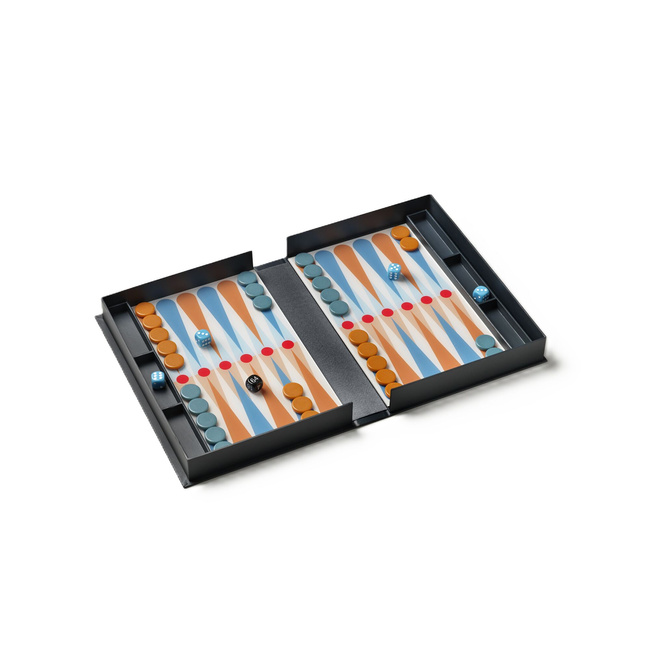 Backgammon Printworks Art of Backgammon Anthracite, antracytowy, dla 2 graczy
