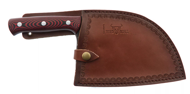 Samura Mad Bull Tasak Serbski 18 cm AUS-8 Rękojeść Mikarta Czerwony z Pochwą
