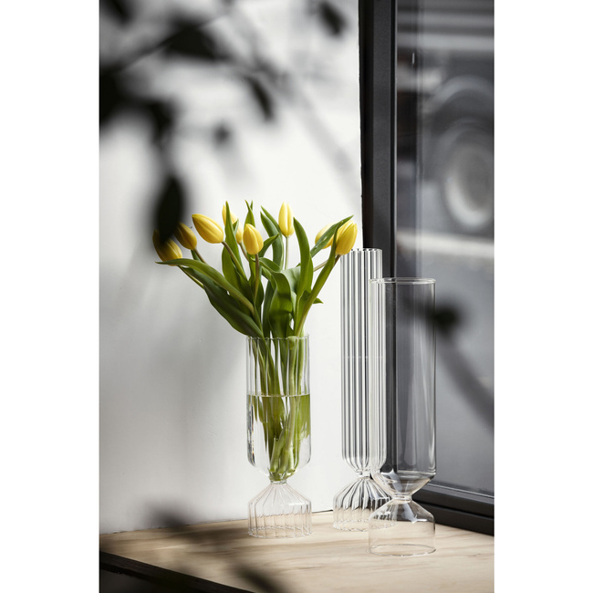 Wazon szklany Ichendorf Milano Bouquet Vasi Optic, 40 cm