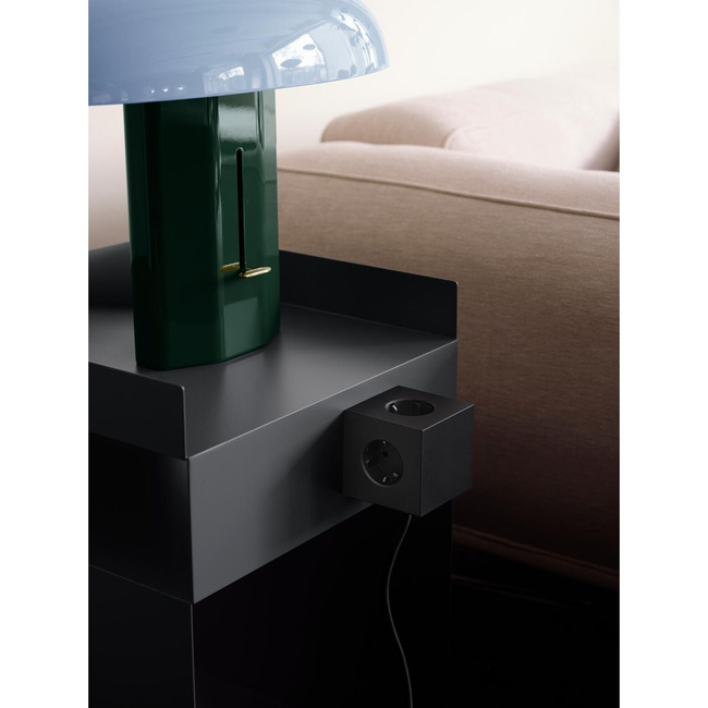 Listwa zasilająca Square 1 z podwójnym Usb-c 30 w i magnetyczną podstawą 1,8 m - czarna - Avolt