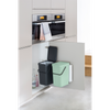 Kosz szafkowy Sort&Go 2x12l Jade Green/Grey - Brabantia