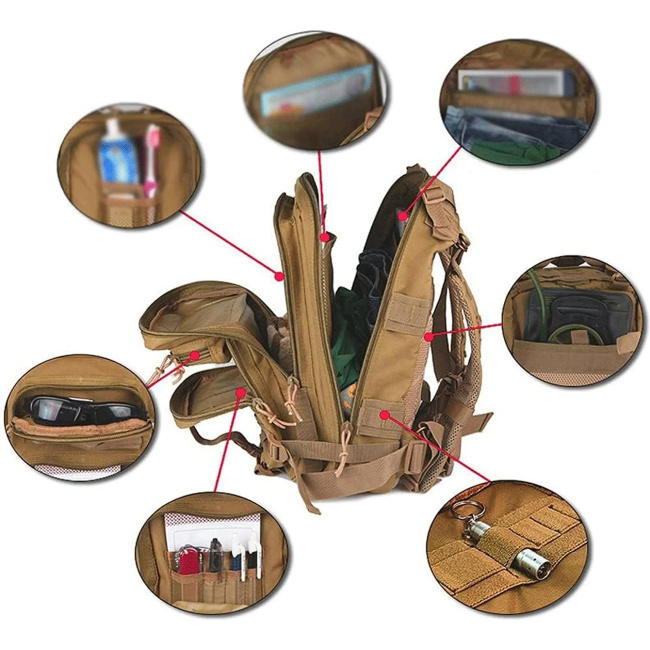 EXTRALINK Military Plecak Taktyczny Wojskowy 30L Turystyczny Mil-667 Militaria