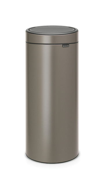Kosz na śmieci Brabantia Touch Bin New 30 l Platinum z plastikowym wiadrem