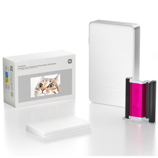 Xiaomi Papier fotograficzny termosublimacyjny Portable Dye-Sublimation Photo Paper 20 szt.