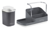 Organizer Kuchenny Z Dozownikiem Na Płyn Livio Duo Szary 8319 - Vialli Design