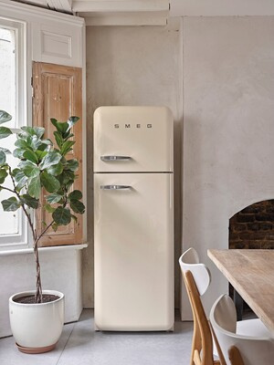 Smeg - Chłodziarko-zamrażarka FAB30RCR6 50'S RETRO STYLE - kremowy