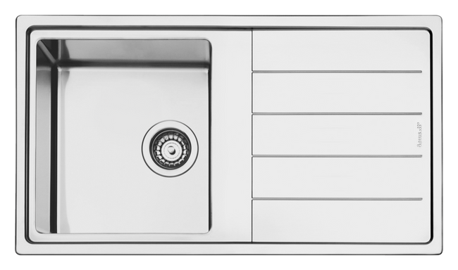 Smeg - Zlewozmywak Ze Stali Nierdzewnej Mira Ldr861-2 Stal Nierdzewna