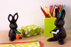 Podajnik taśmy Desk Bunny czarny - Qualy