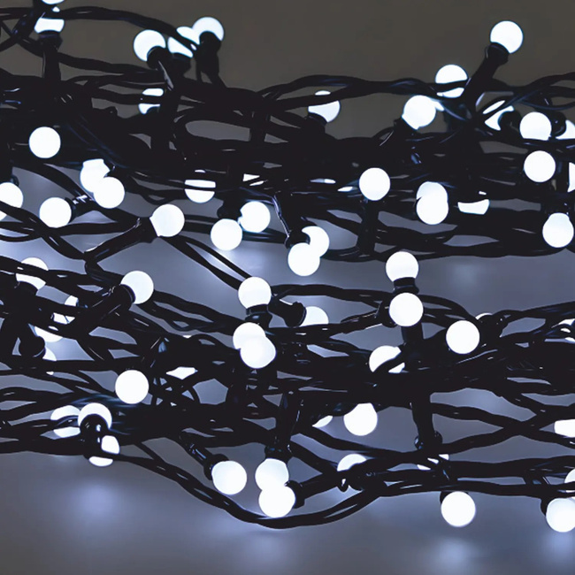 Extralink | Lampki LED | Kulki 200L zimny biały, dł. 3 + 16 m