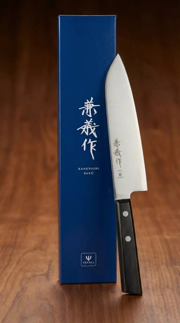 Nóż Santoku Yaxell Kaneyoshi-saku YK-30616, stal proszkowa SG2, 16,5 cm