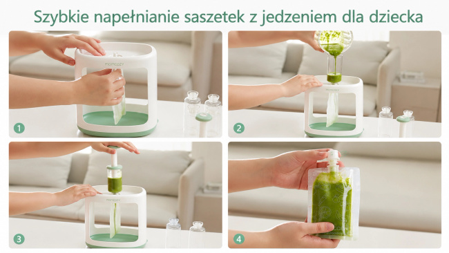 Momcozy SE01 Baby Food Maker urządzenie do jedzenia dla dzieci przecierów przechowywania żywności