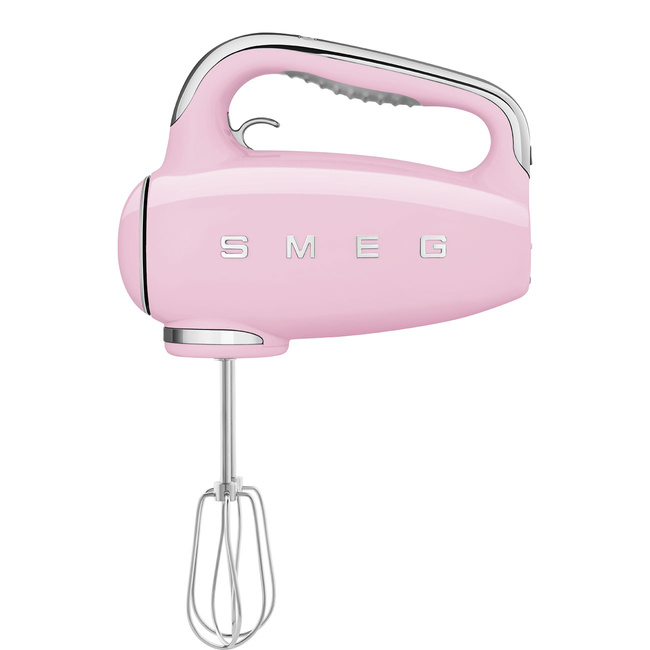 Smeg - Mikser ręczny, pastelowy róż 50's Style HMF01PKEU Pastelowy róż