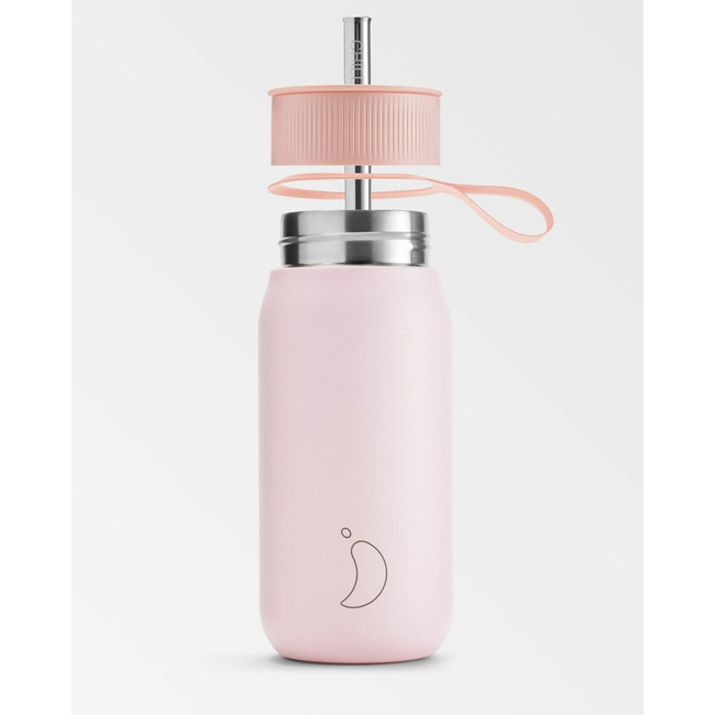 Termiczny kubek 2w1 ze słomką | 750ml | Różowy series 2 - Chillys bottles