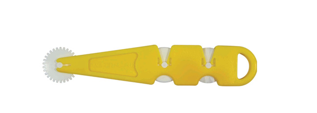 Pme Narzędzie dekoratorskie radełko (3 końcówki) 13 cm żółty