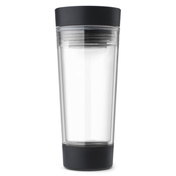 Kubek na herbatę Brabantia Make & Take 360 ml ze schowkiem, Dark Grey