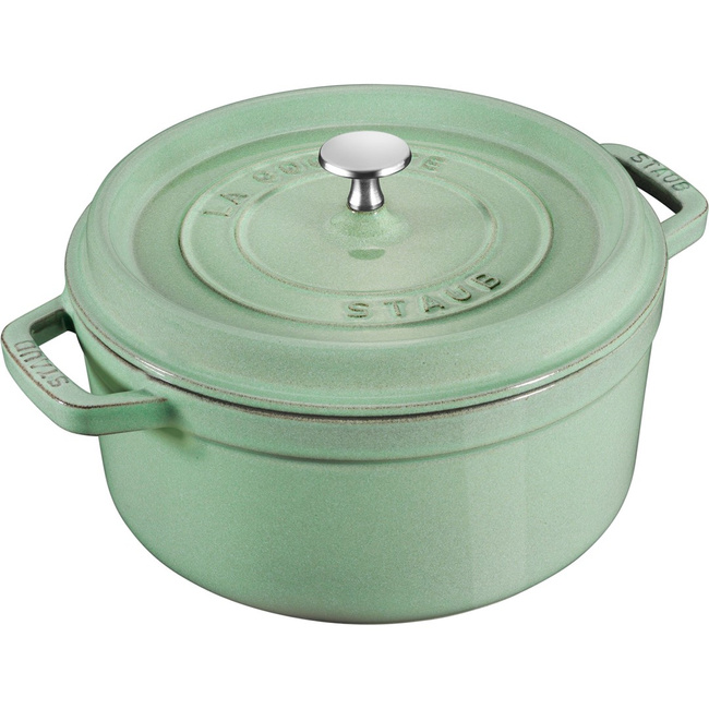 La Cocotte Garnek Żeliwny Okrągły 5.2 Ltr, Miętowy - Staub